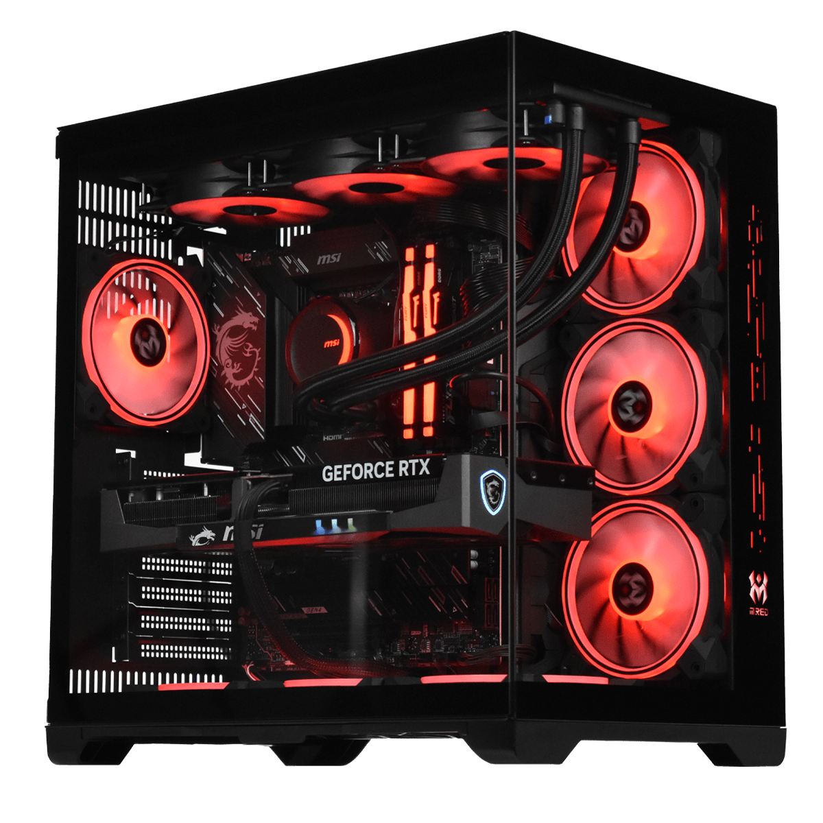 PC Gamer Fireball V1 blanc et turquoise assemblé sur mesure – Intel Core Ultra 7 et RTX 5070 Ti